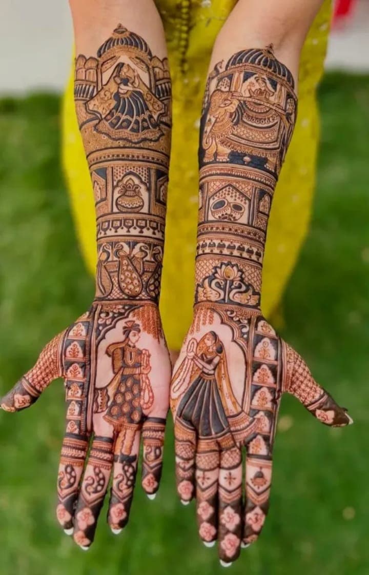 bridal mehandi Mehndi Design by RJ 20 Mehandi Artist in Kota